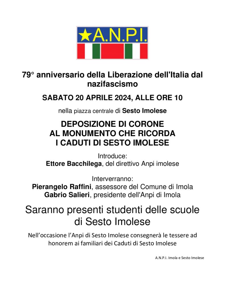 thumbnail of Commemorazione Sesto Imolese 2024
